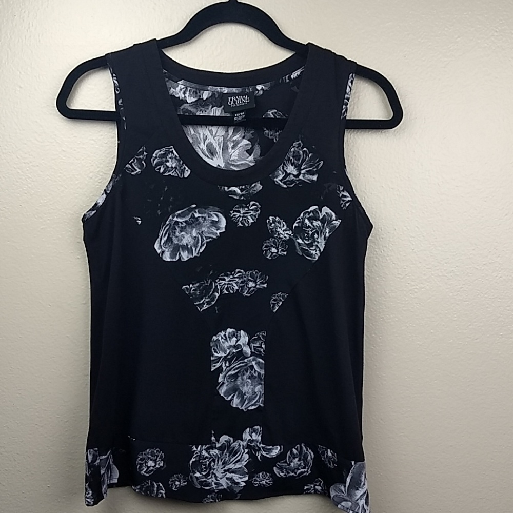 Prabal Gurung Floral Round Neck Top Size XS